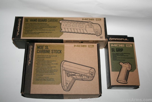 Magpul MOE Grip Stock Handguard Kit AR-15 SAND AR-img-0