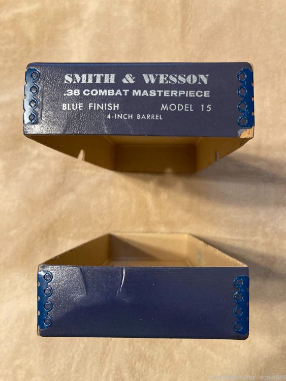 Smith & Wesson factory box and papers for Model 15 Combat Masterpiece-img-4