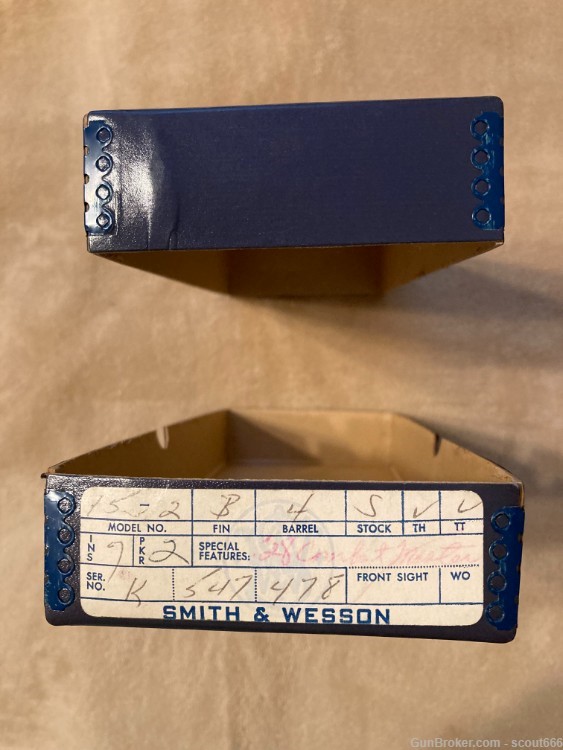 Smith & Wesson factory box and papers for Model 15 Combat Masterpiece-img-5
