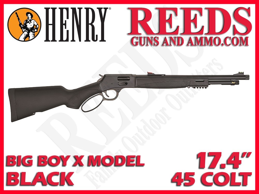Henry Big Boy X Model Black 45 Colt 17.4in H012CX-img-0