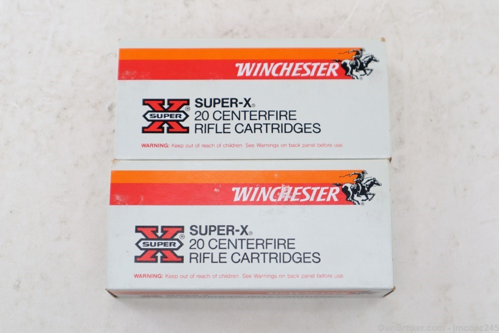 Rare 40 Rounds Winchester Super X 356 Win 250 Grain Ammunition -img-0