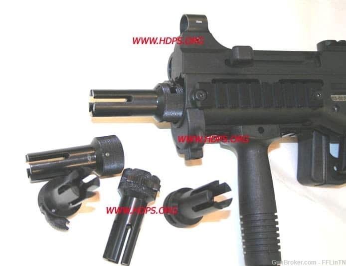 Heckler and Koch UMP USC Flanged barrel Flash Suppressor 5 Prong latched -img-0