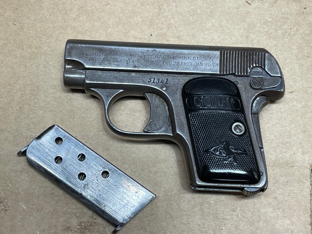 Colt .25acp M1908  Pocket Pistol -img-1