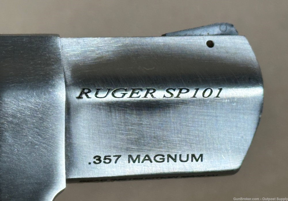Ruger SP101 .357 Magnum Stainless Steel Laser Grip 2" Barrel Used-img-10