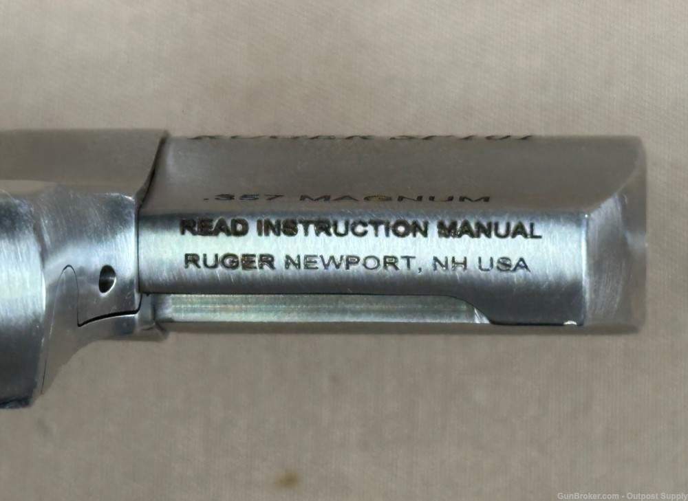 Ruger SP101 .357 Magnum Stainless Steel Laser Grip 2" Barrel Used-img-9