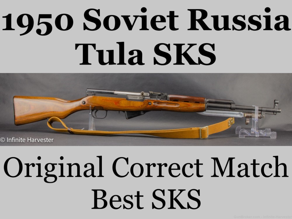 Tula SKS All Match All Correct SKS Soviet Russia 1950 Tula-SKS Russian-img-0