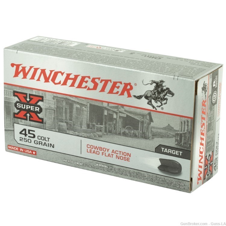 CLEARANCE - Winchester SUPER-X .45 Colt 250gr. LFN Cowboy RR - 50RD-img-2