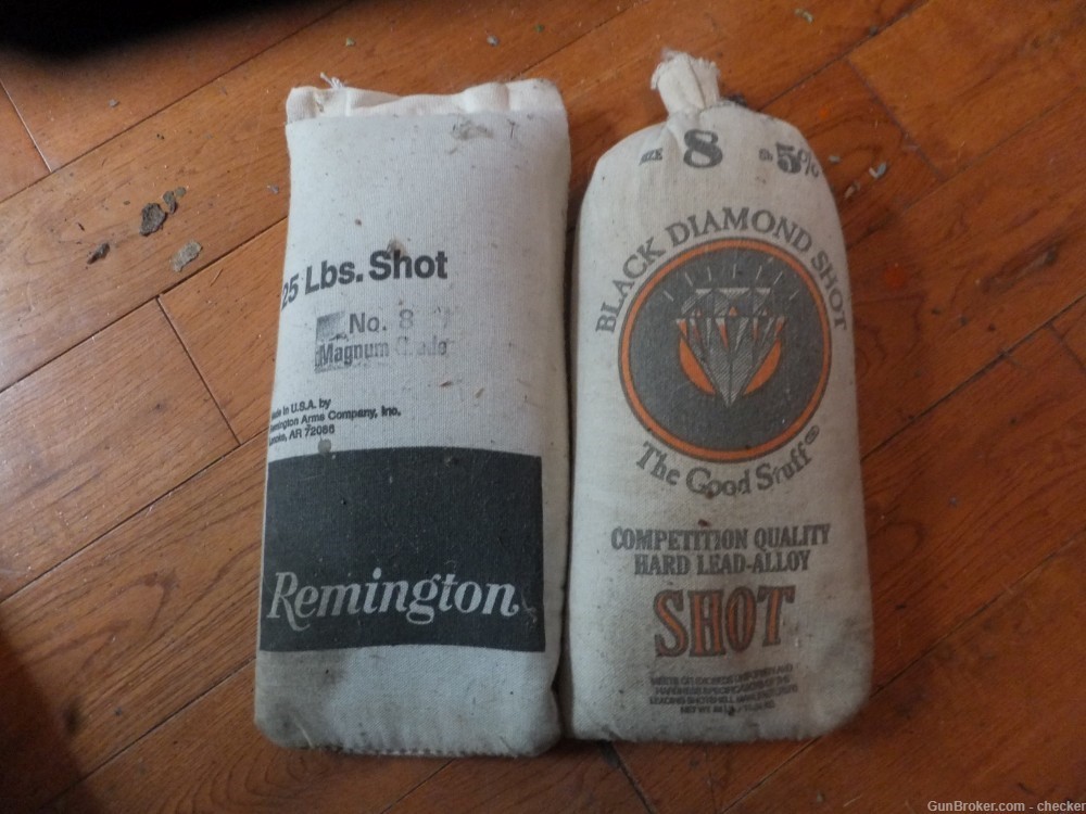 Remington Magnum #8 lead shot 25 pounds X 2-img-0