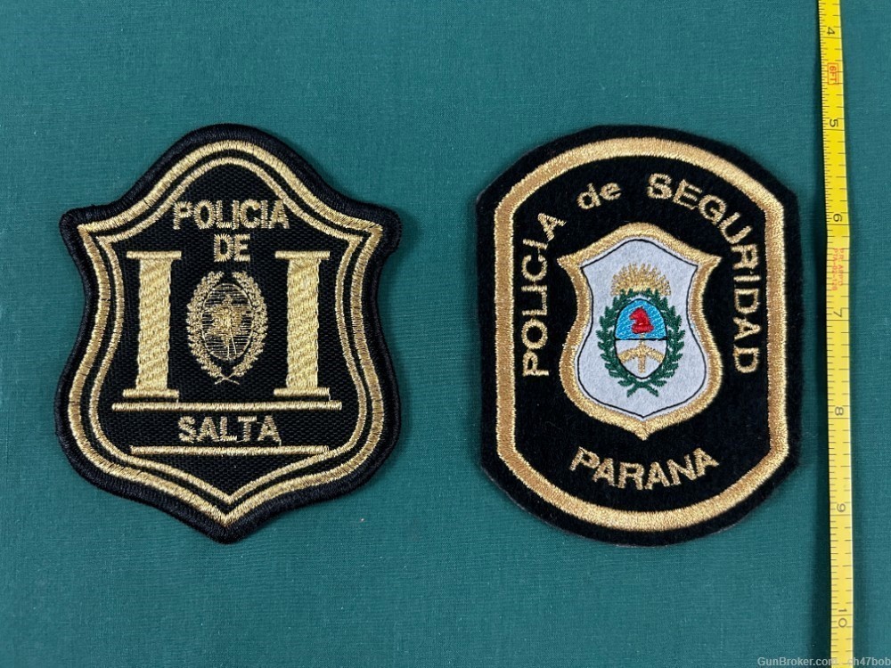 ARGENTINE PROVINCIAL POLICE PATCHES, 2 NEW-img-0