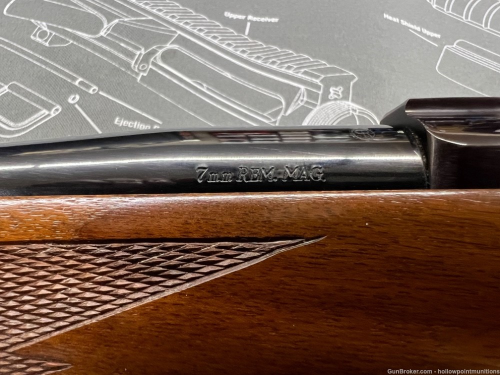 Ruger M77 7MM Rem Mag 1988 Vintage Bolt Action Rifle-img-6