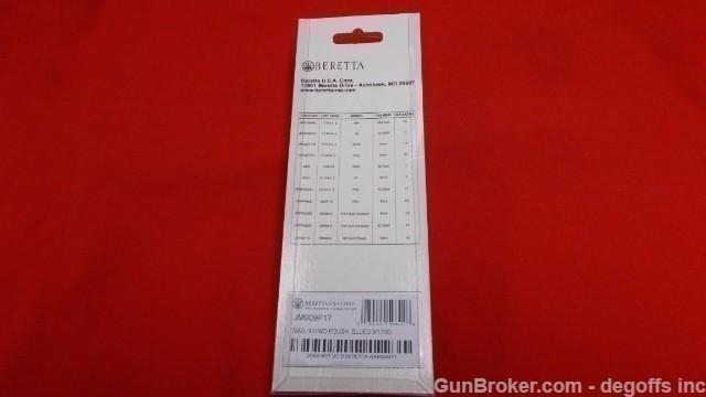 Beretta 90Two Magazine 9mm 17rd #JM909P17NOS-img-9