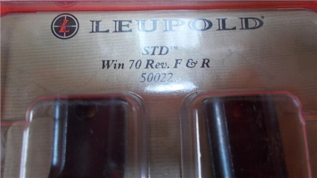 Leupold Bases Win 70 STD REV F&R  Matte #50022-img-1