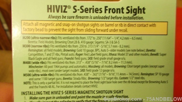 HI VIZ Sights M-Series M400 Shotgun Sights-img-7