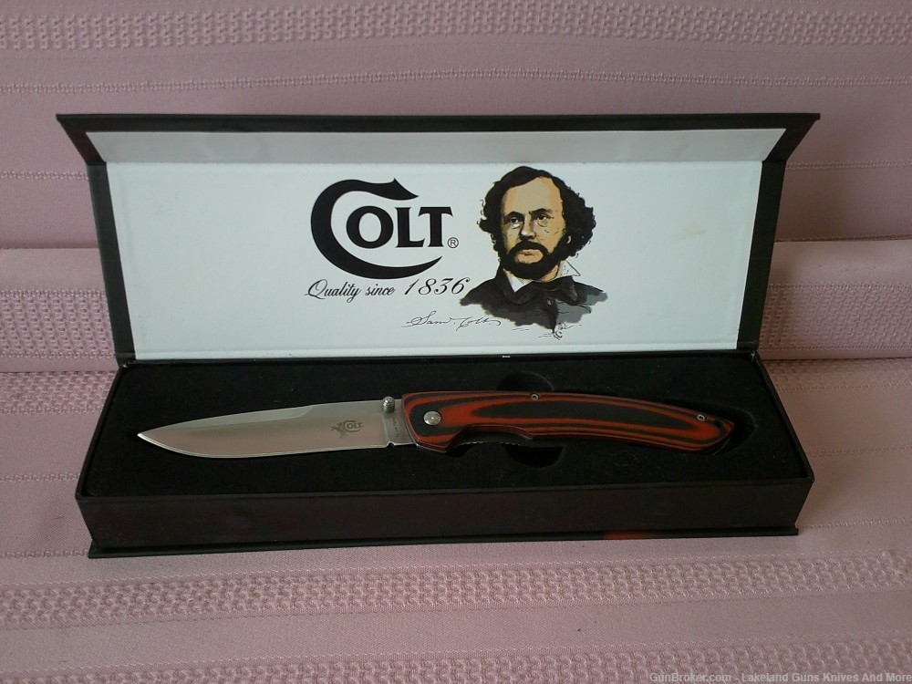 New In Box Complete Stunning Colt So Low Fighter Blood Stripe Knife!-img-21