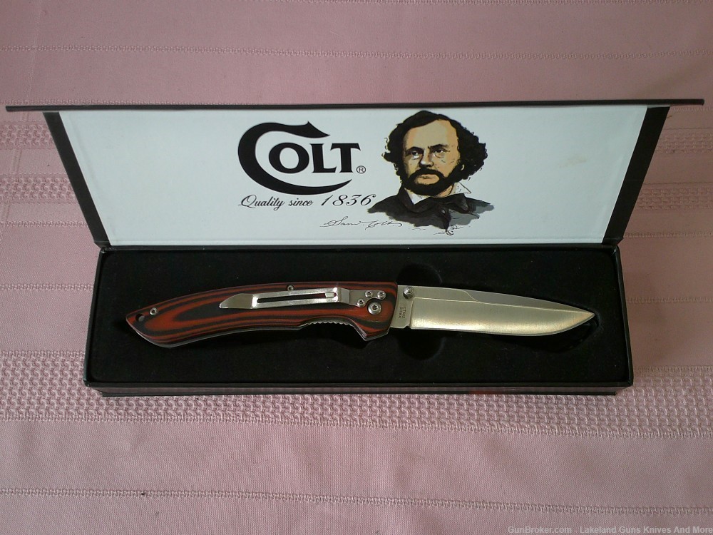 New In Box Complete Stunning Colt So Low Fighter Blood Stripe Knife!-img-14