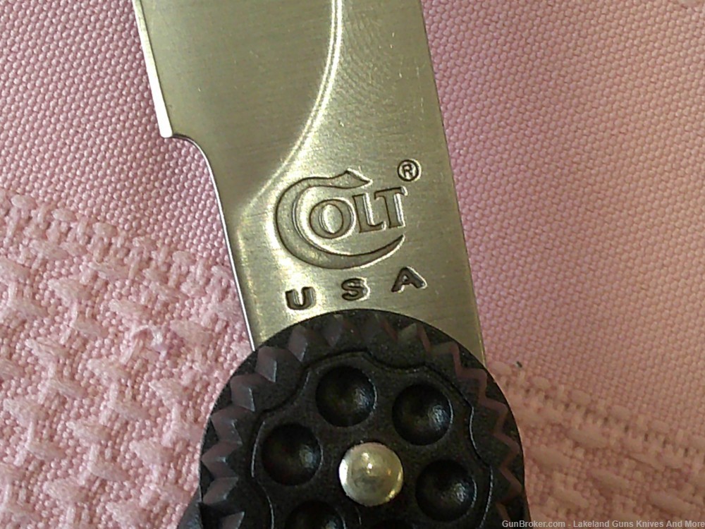 NIB Fascinating & Rare USA Made Kit Rae Design Colt Revolver Lockback Knife-img-10