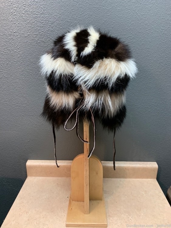 Skunk Trapper Style Fur Hat (NEW)-img-1
