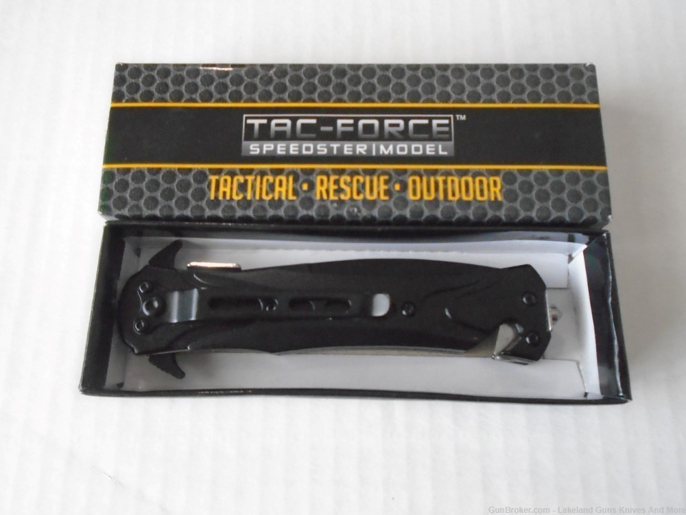 Tac-Force Speedster Model Folding Tactical Rescue Outdoor Knife!-img-8
