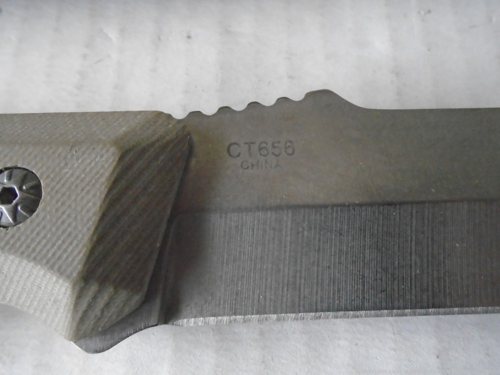 NIB COLT CT656 TAN G-10 STONEWASH FINISH FULL TANG FIXED BLADE KNIFE-img-14