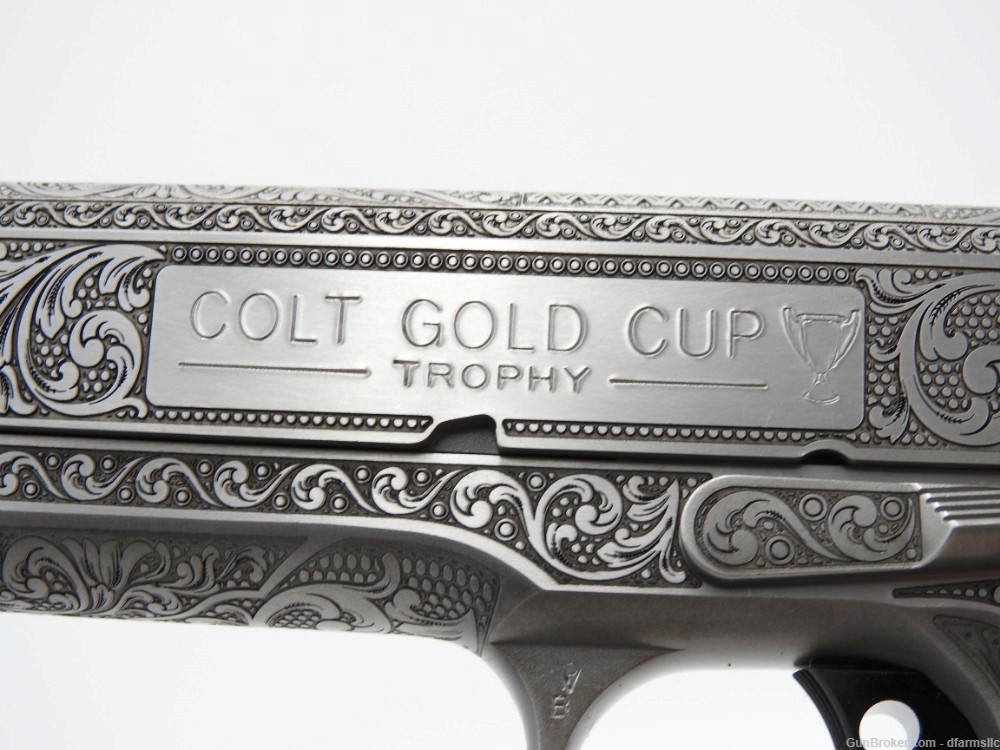Rare Unique Custom Engraved Colt 1911 Gold Cup Trophy 45 ACP-img-25