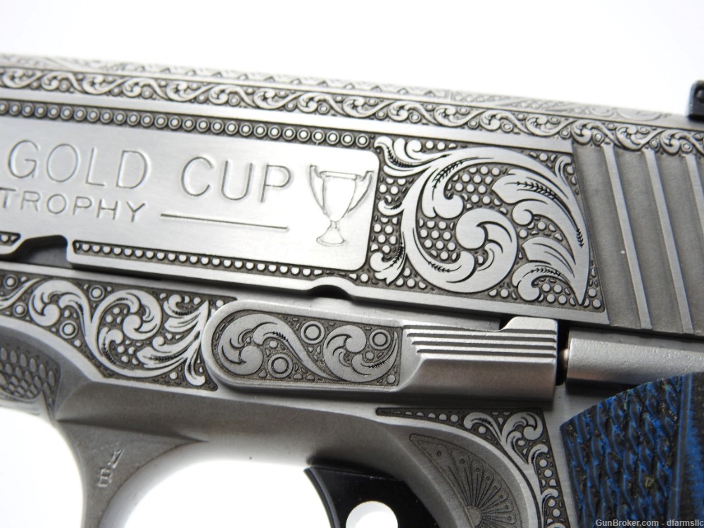 Rare Unique Custom Engraved Colt 1911 Gold Cup Trophy 45 ACP-img-24