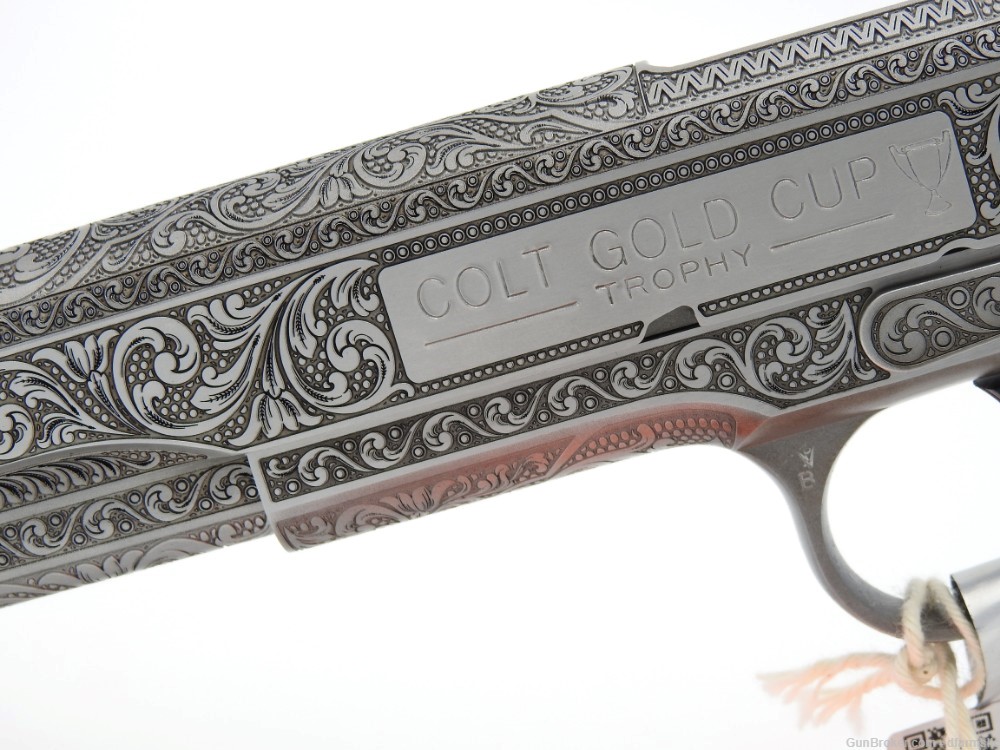 Rare Unique Custom Engraved Colt 1911 Gold Cup Trophy 45 ACP-img-5