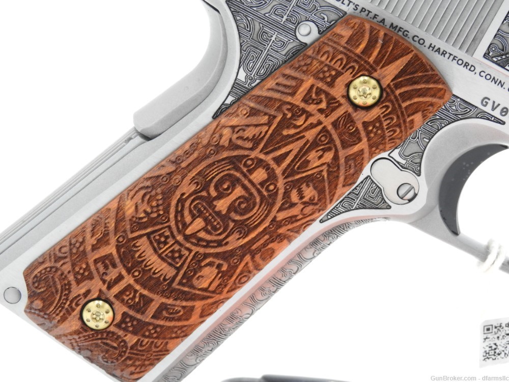Custom Engraved Aztec Empire Colt MK IV Series 70 Gov't Model 1911 45 ACP-img-14