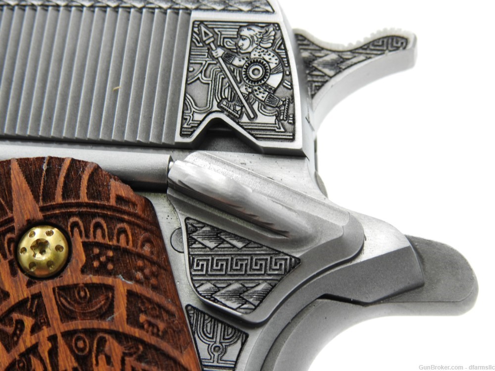 Custom Engraved Aztec Empire Colt MK IV Series 70 Gov't Model 1911 45 ACP-img-21