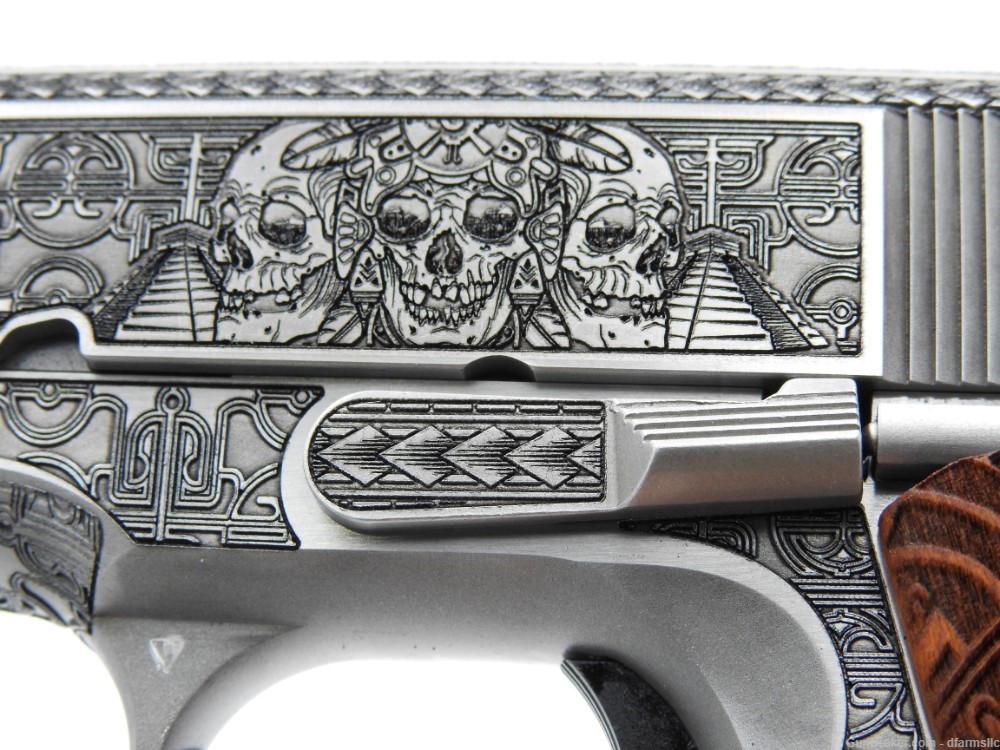 Custom Engraved Aztec Empire Colt MK IV Series 70 Gov't Model 1911 45 ACP-img-22