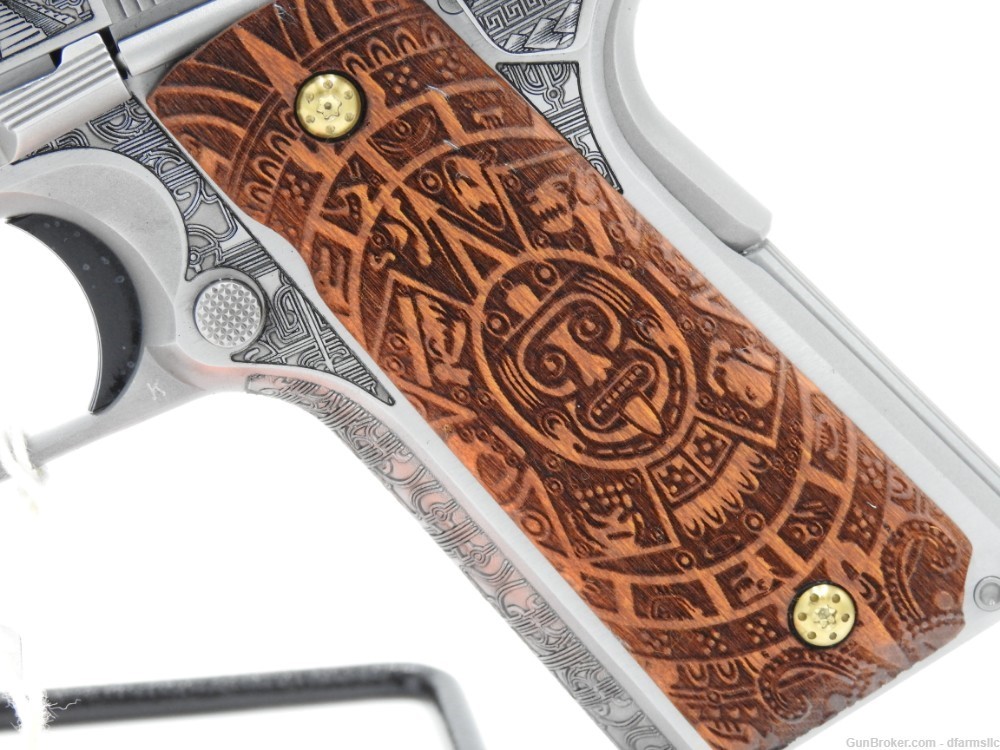 Custom Engraved Aztec Empire Colt MK IV Series 70 Gov't Model 1911 45 ACP-img-7