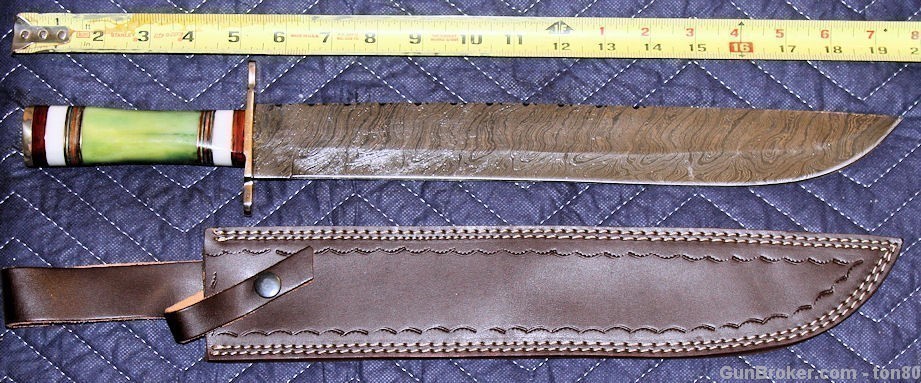 HUNTING KNIFE-SWORD DAMASCUS STEEL 20 INCH SP019-img-0