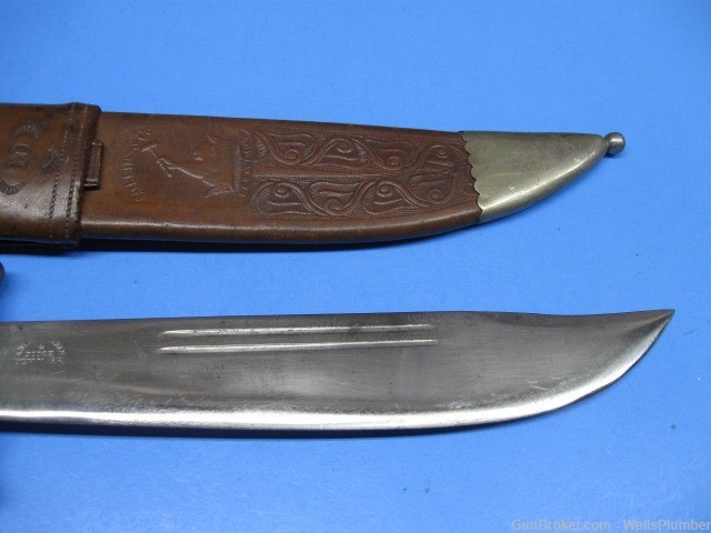 ABERCROMBIE & FITCH COLLINS 1880's NO. 17 BOWIE KNIFE w/ ORIGINAL SCABBARD-img-5