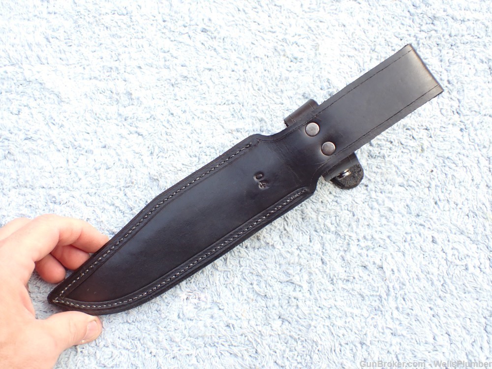 CHARLES OCHS LARGE TACTICAL BOWIE FIGHTING KNIFE WITH ORIGINAL SCABBARD -img-21