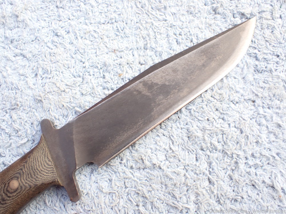 CHARLES OCHS LARGE TACTICAL BOWIE FIGHTING KNIFE WITH ORIGINAL SCABBARD -img-18