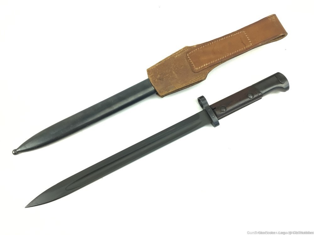 CZECH MAUSER CZ VZ 24 BAYONET WITH SCABBARD & FROG 8MM RIFLE (EXCELLENT)-img-1