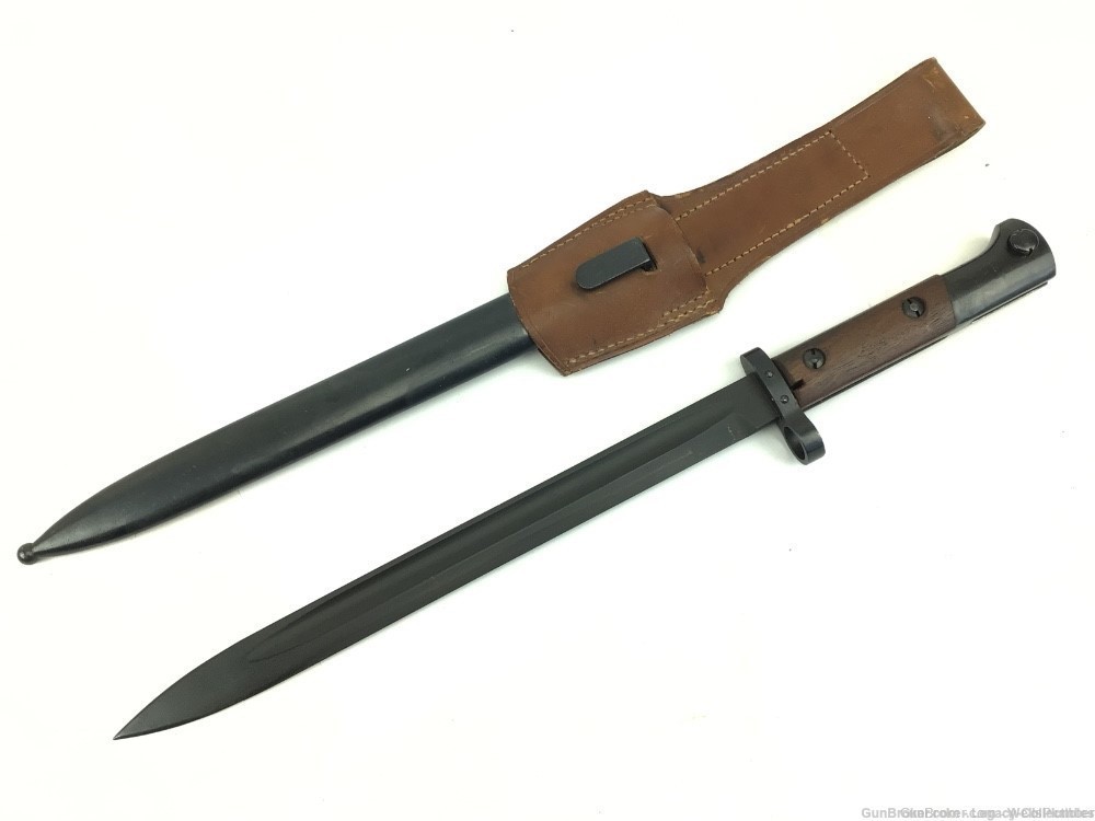 CZECH MAUSER CZ VZ 24 BAYONET WITH SCABBARD & FROG 8MM RIFLE (EXCELLENT)-img-0