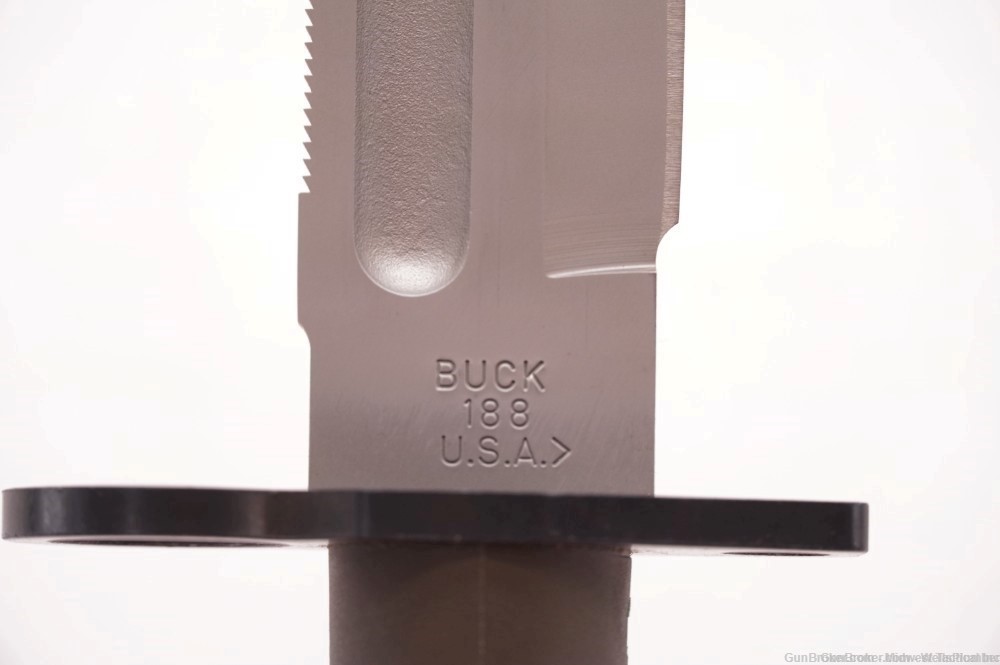 US BUCK M9 BAYONET WITH SCABBARD BUCK 188CB CAT#1456 BAYONET w/BOX & PAPERS-img-9