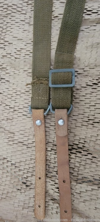 Genuine Chinese SKS Type 56 63 81 Rifle Sling with Leather Strap with stamp-img-2