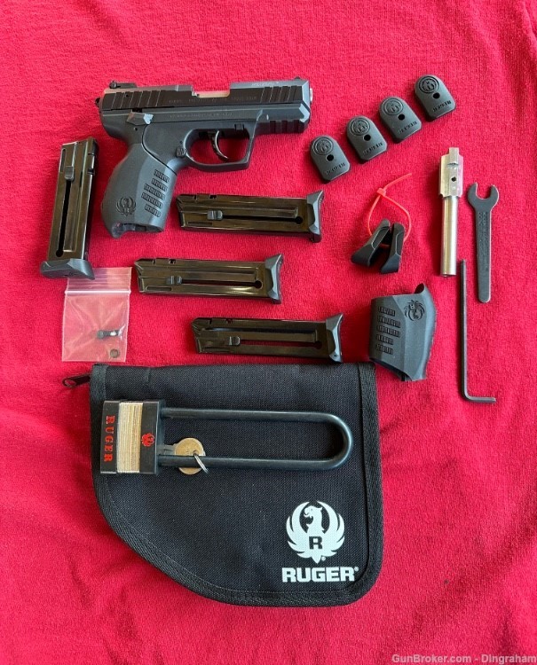 Ruger SR22 PB 3600 4 mags with SR 22 Threaded Barrel Kit-img-0