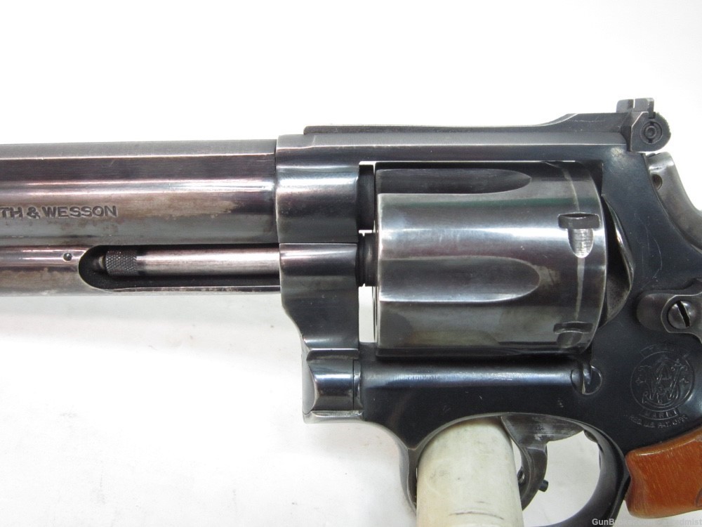Smith & Wesson Model 586 w/ 6" Barrel, Four Position Front Sight, Good Cond-img-11
