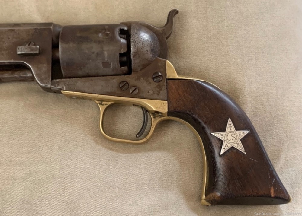 1st TEXAS INFANTRY D. K. RICE 1851 navy Colt. Civil War. Confederate. TEXAS-img-2