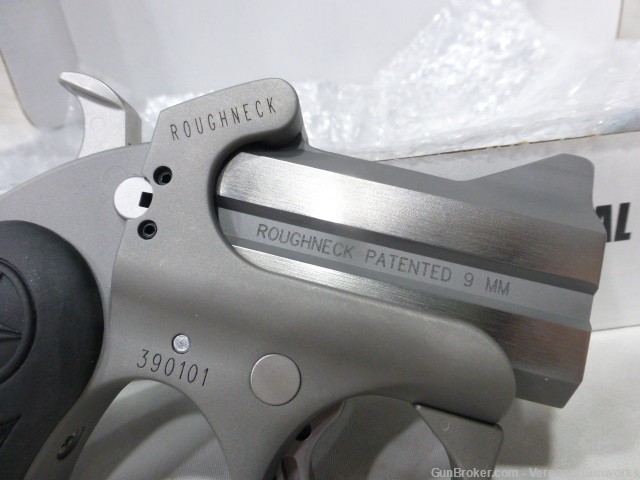 NIB Bond Arms Roughneck 9mm 2 Shot Single Action Pistol 2.5" 390101-img-1