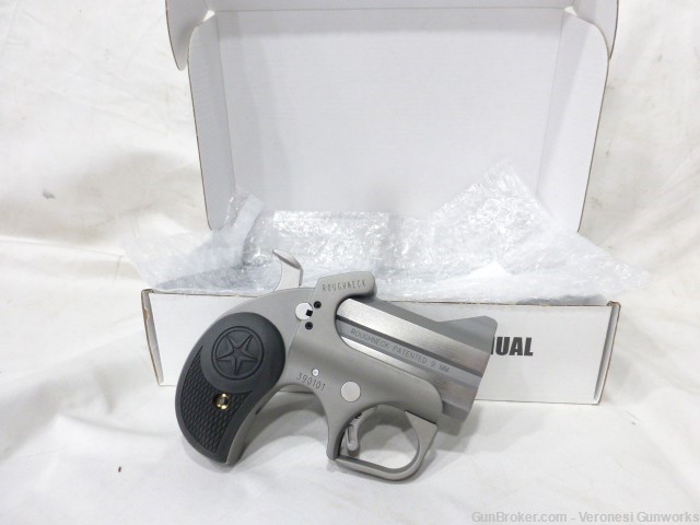 NIB Bond Arms Roughneck 9mm 2 Shot Single Action Pistol 2.5" 390101-img-0