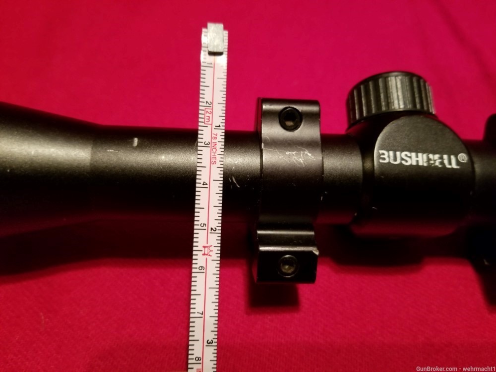 BUSHNELL RIFLE SCOPE WITH MOUNTING RINGS CLEAR LENSES-img-7