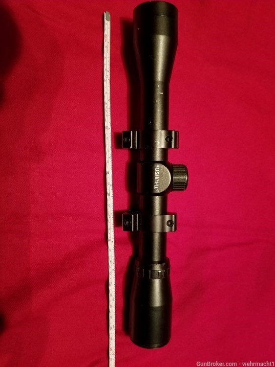 BUSHNELL RIFLE SCOPE WITH MOUNTING RINGS CLEAR LENSES-img-9