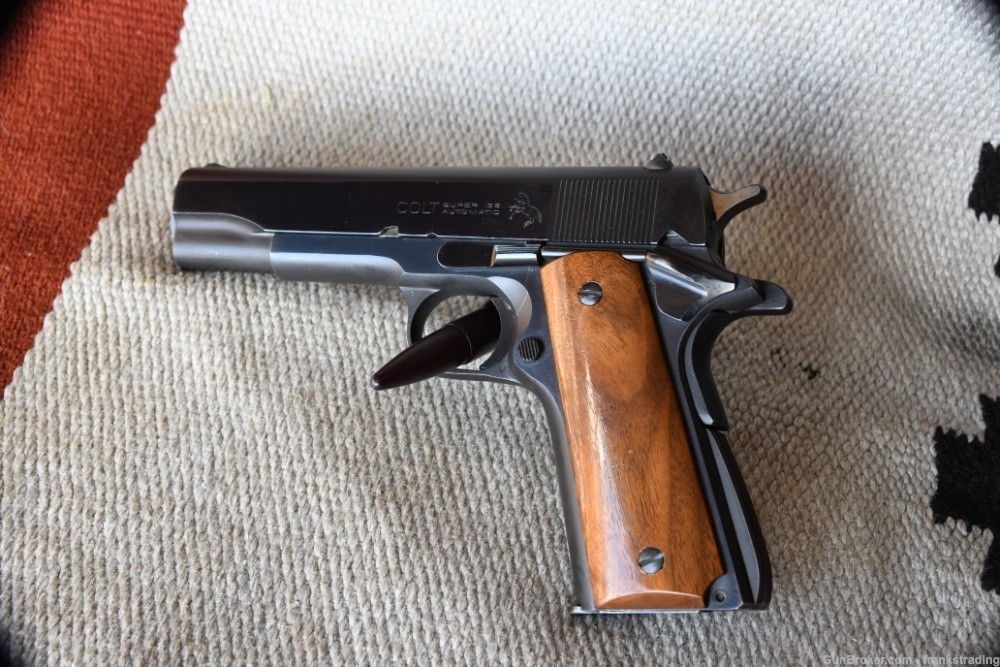 Colt 1911 pre 70 38 SUPER as New Super Condition made 1952 -img-0