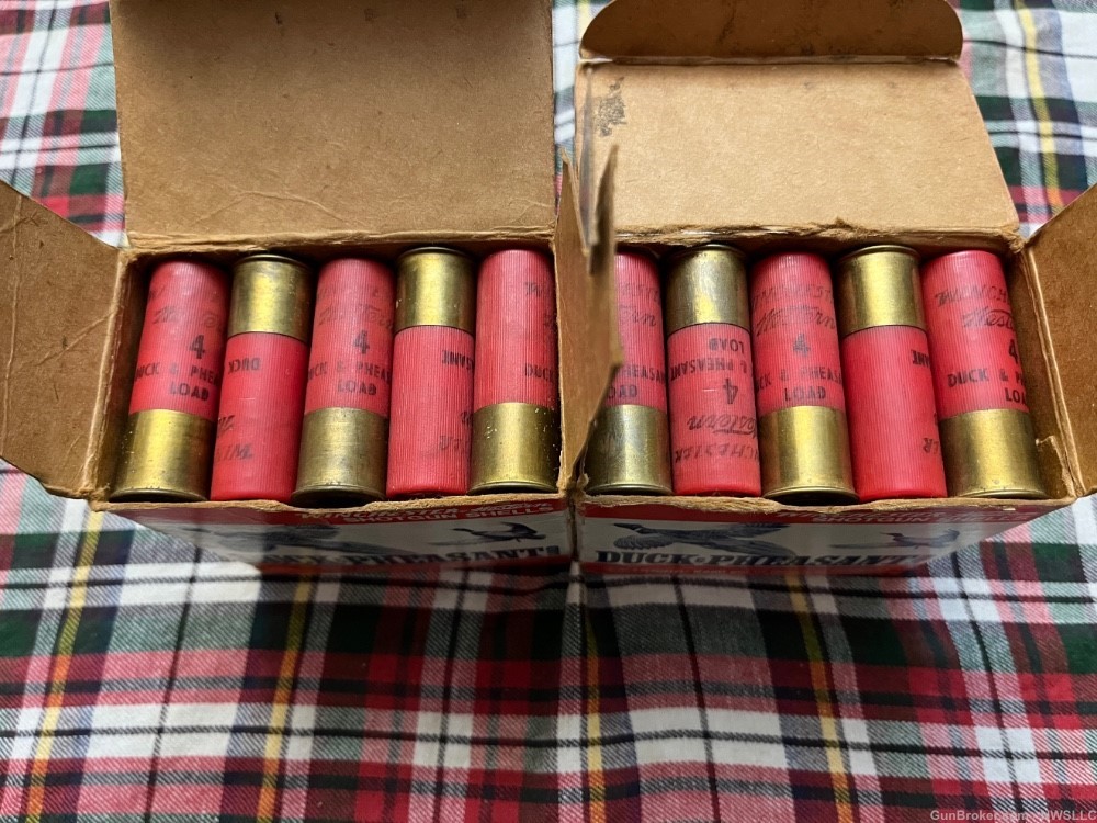 12 gauge vintage ammo lot #1 WW Duck-img-3