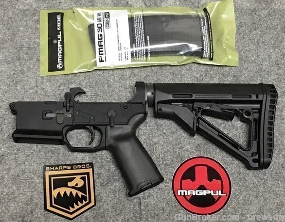 Sharps Brothers Livewire Ambidextrous / Magpul AR15 complete lower receiver-img-7