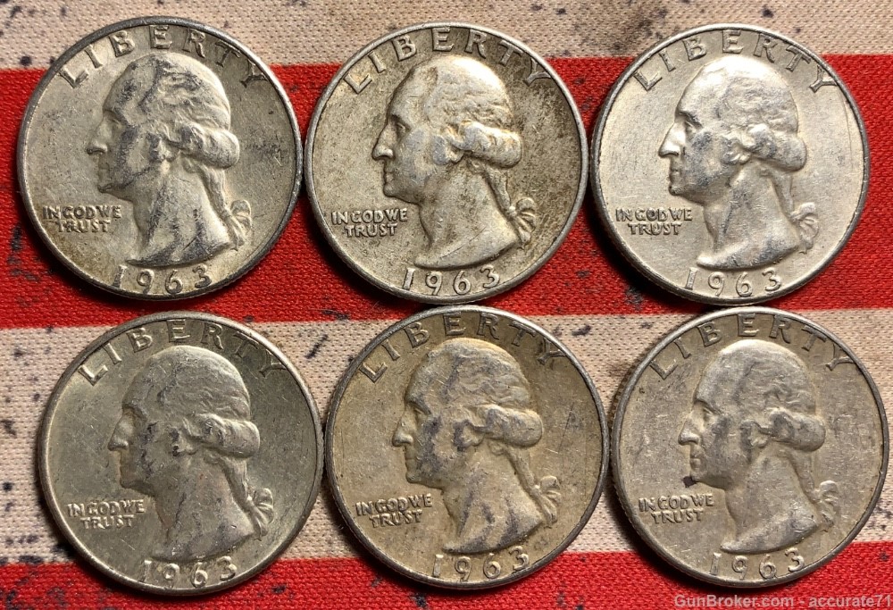 90% Silver Coins Franklin Half Dollars Dimes Quarters 32 Coin Lot-img-4