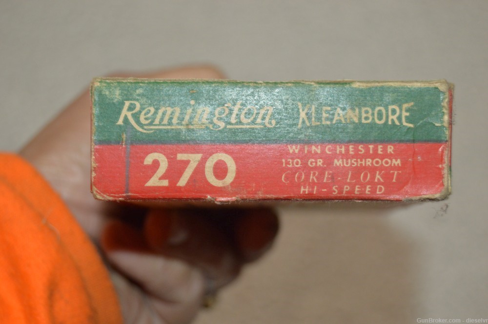 Vintage Collectable Remington Kleanbore 130 Gr Core-Lokt Mushroom Pt. 270 W-img-1